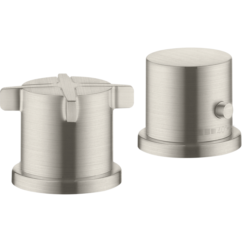 2-otworowa bateria termostatyczna na brzeg wanny Stal Szlachetna Optyczna Citterio E AXOR 36412800