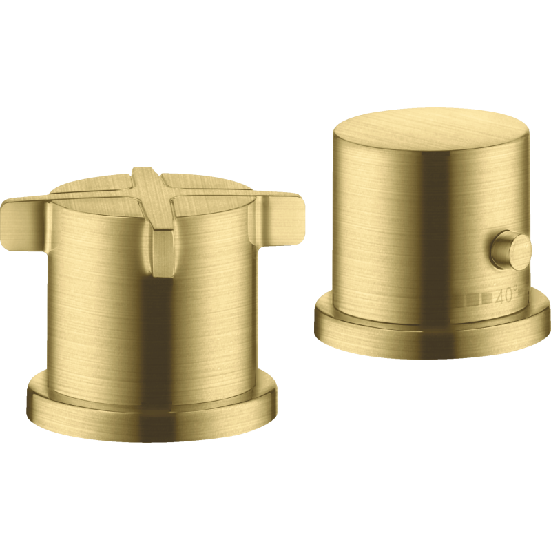 2-otworowa bateria termostatyczna na brzeg wanny Mosiądz Szczotkowany Citterio E AXOR 36412950