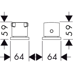 2-otworowa bateria termostatyczna na brzeg wanny Mosiądz Szczotkowany Citterio E AXOR 36412950
