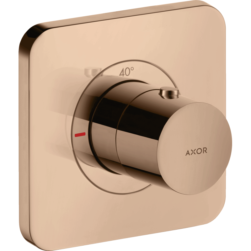Bateria termostatyczna 120/120, podtynkowa Czerwony Złoty Polerowany Citterio E AXOR 36702300