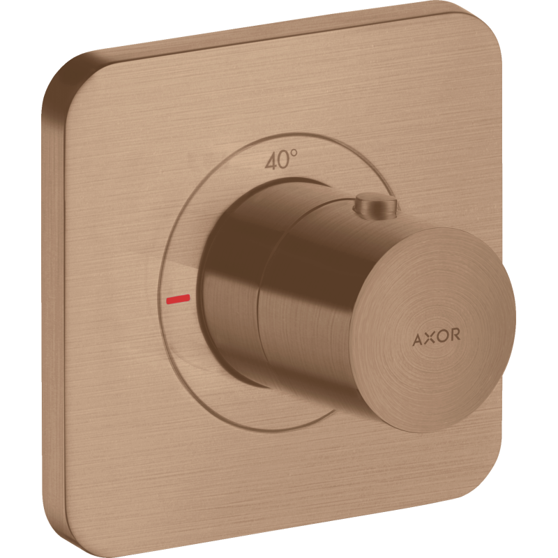 Bateria termostatyczna 120/120, podtynkowa Czerwony Złoty Szczotkowany Citterio E AXOR 36702310