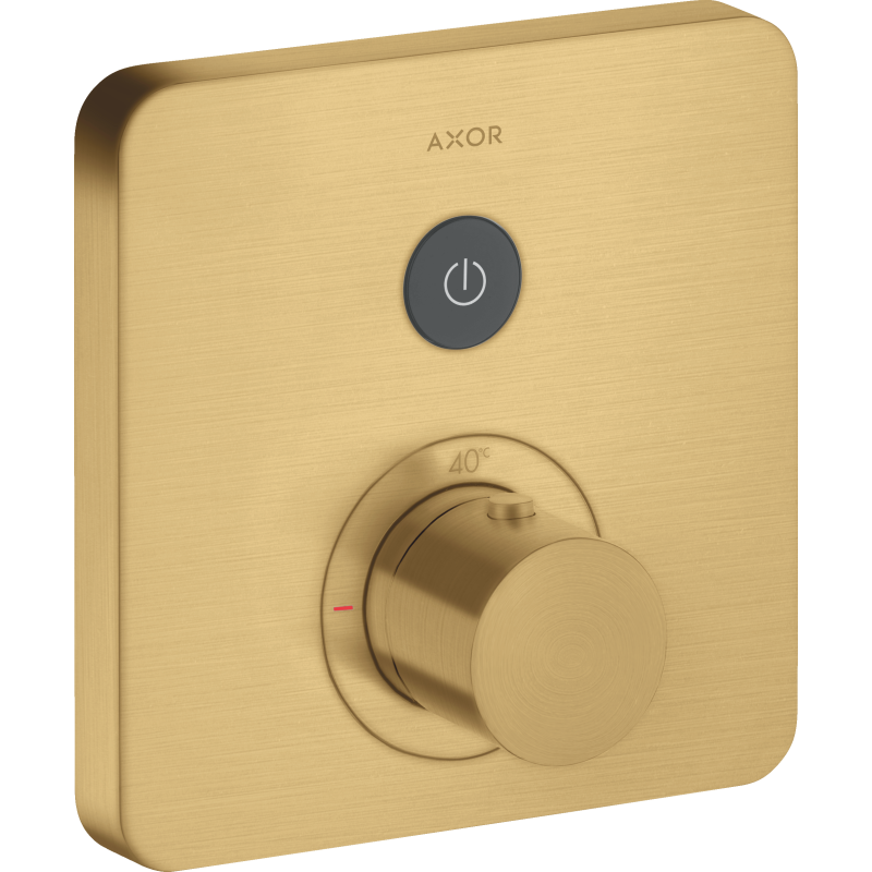 Bateria termostatyczna do 1 odbiornika, softsquare, podtynkowa Złoty Optyczny Szczotkowany ShowerSelect AXOR 36705250