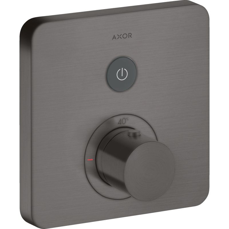 Bateria termostatyczna do 1 odbiornika, softsquare, podtynkowa Czarny Chrom Szczotkowany ShowerSelect AXOR 36705340