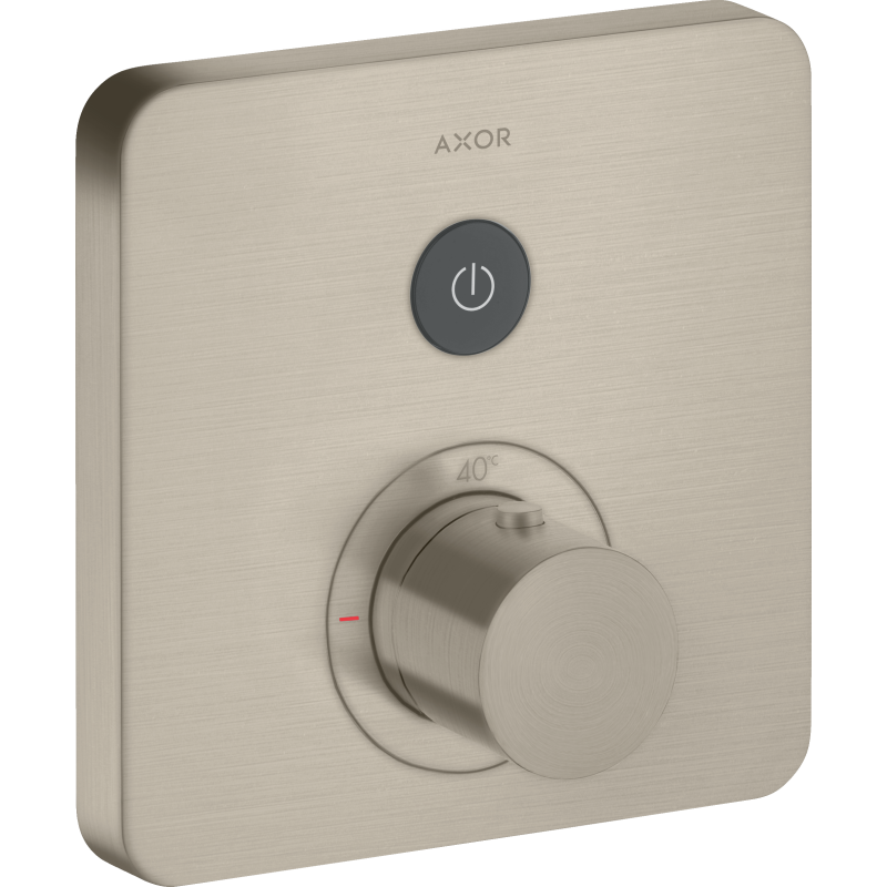 Bateria termostatyczna do 1 odbiornika, softsquare, podtynkowa Nikiel Szczotkowany ShowerSelect AXOR 36705820