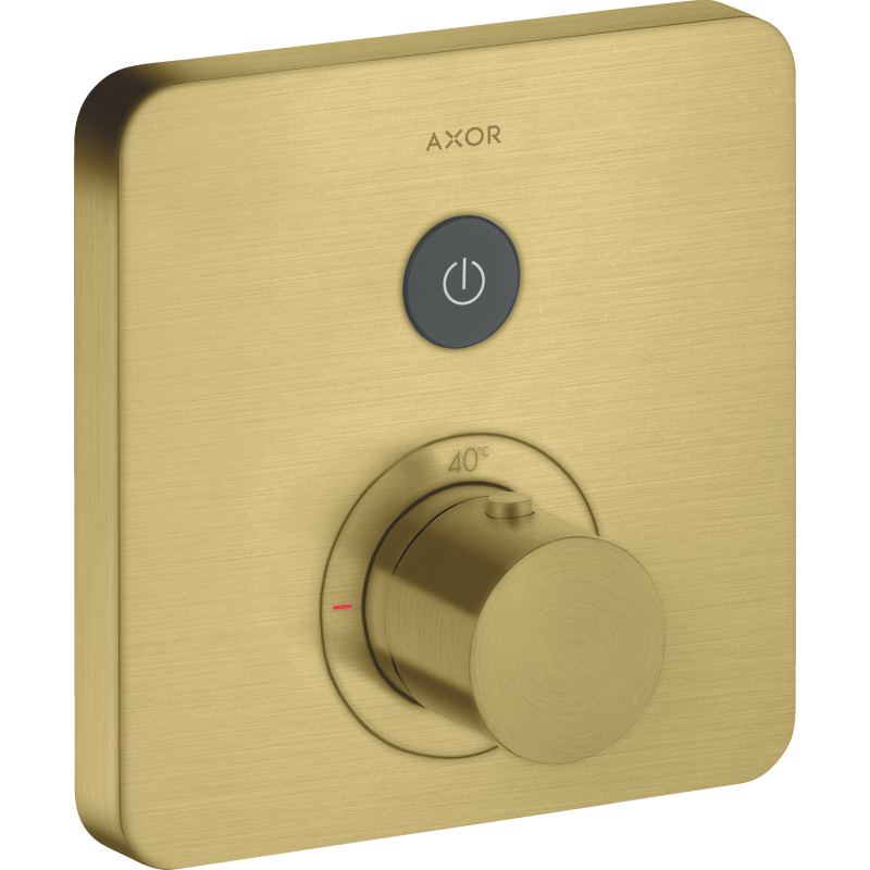 Bateria termostatyczna do 1 odbiornika, softsquare, podtynkowa Mosiądz Szczotkowany ShowerSelect AXOR 36705950