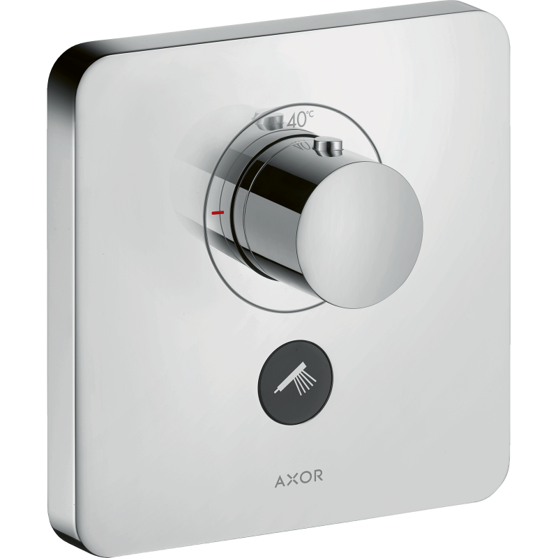 Bateria termostatyczna HighFlow do 1 odbiornika z dodatkowym wyjściem, softsquare, podtynkowa Chrom ShowerSelect AXOR 36706000
