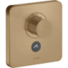 Bateria termo. HighFlow do 1 odbiornika z dodatkowym wyjściem, softsquare, podtynkowa Brąz brushed ShowerSelect AXOR 36706140