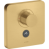 Bateria termo. HighFlow do 1 odbiornika z dodatkowym wyjściem, softsquare, podtynkowa Złoty brushed ShowerSelect AXOR 36706250