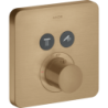 Bateria termostatyczna do 2 odbiorników, softsquare, podtynkowa Brąz Szczotkowany ShowerSolutions AXOR 36707140