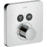 Bateria termostatyczna do 2 odbiorników, softsquare, podtynkowa Stal Szlachetna Optyczna ShowerSolutions AXOR 36707800