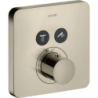 Bateria termostatyczna do 2 odbiorników, softsquare, podtynkowa Nikiel Polerowany ShowerSolutions AXOR 36707830