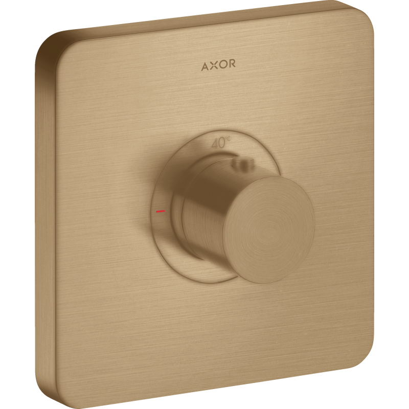 Bateria termostatyczna HighFlow, softsquare, podtynkowa Brąz Szczotkowany ShowerSelect AXOR 36711140