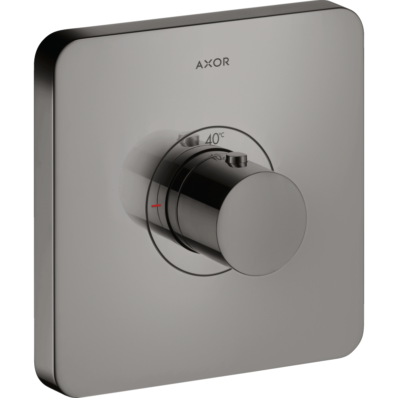 Bateria termostatyczna HighFlow, softsquare, podtynkowa Czarny Chrom Polerowany ShowerSelect AXOR 36711330