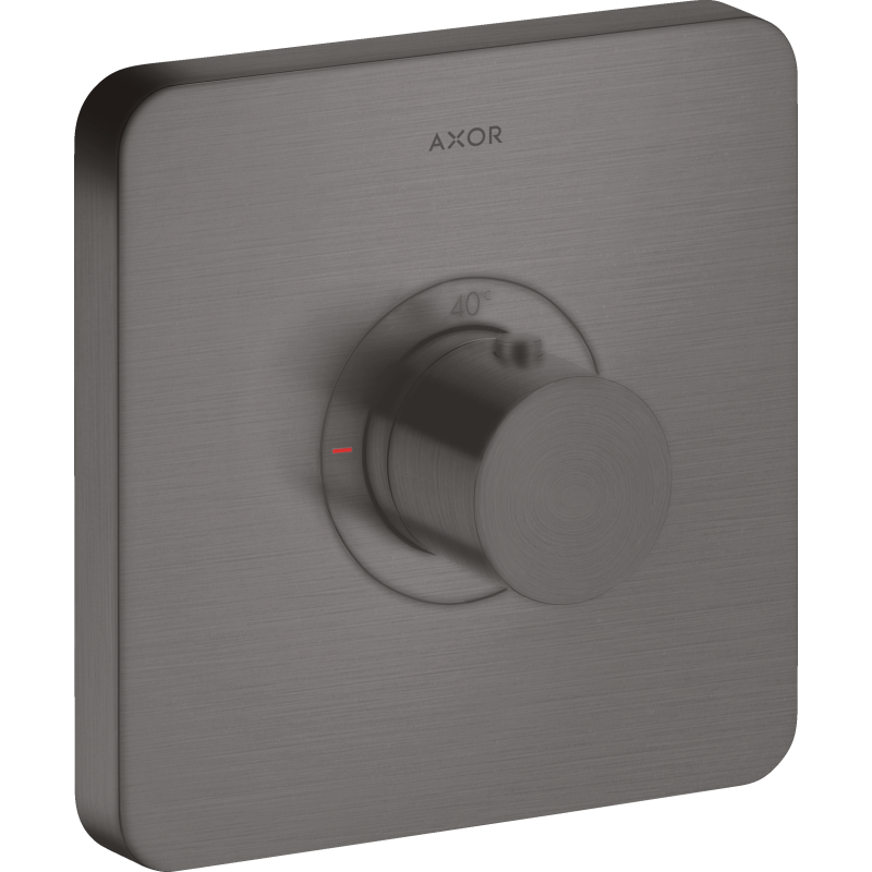 Bateria termostatyczna HighFlow, softsquare, podtynkowa Czarny Chrom Szczotkowany ShowerSelect AXOR 36711340