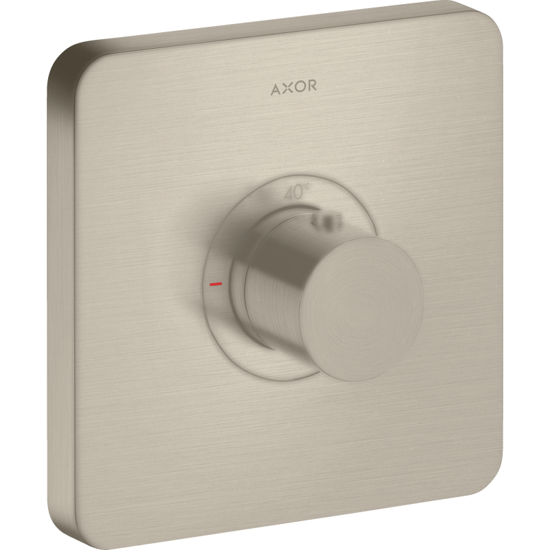 Bateria termostatyczna HighFlow, softsquare, podtynkowa Nikiel Szczotkowany ShowerSelect AXOR 36711820