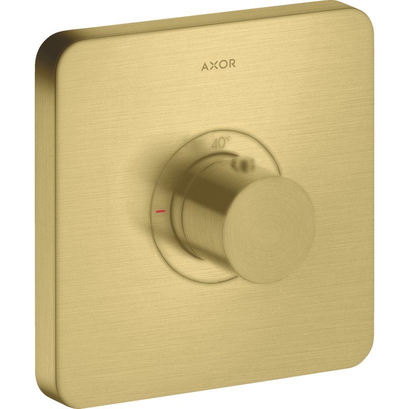 Bateria termostatyczna HighFlow, softsquare, podtynkowa Mosiądz Szczotkowany ShowerSelect AXOR 36711950