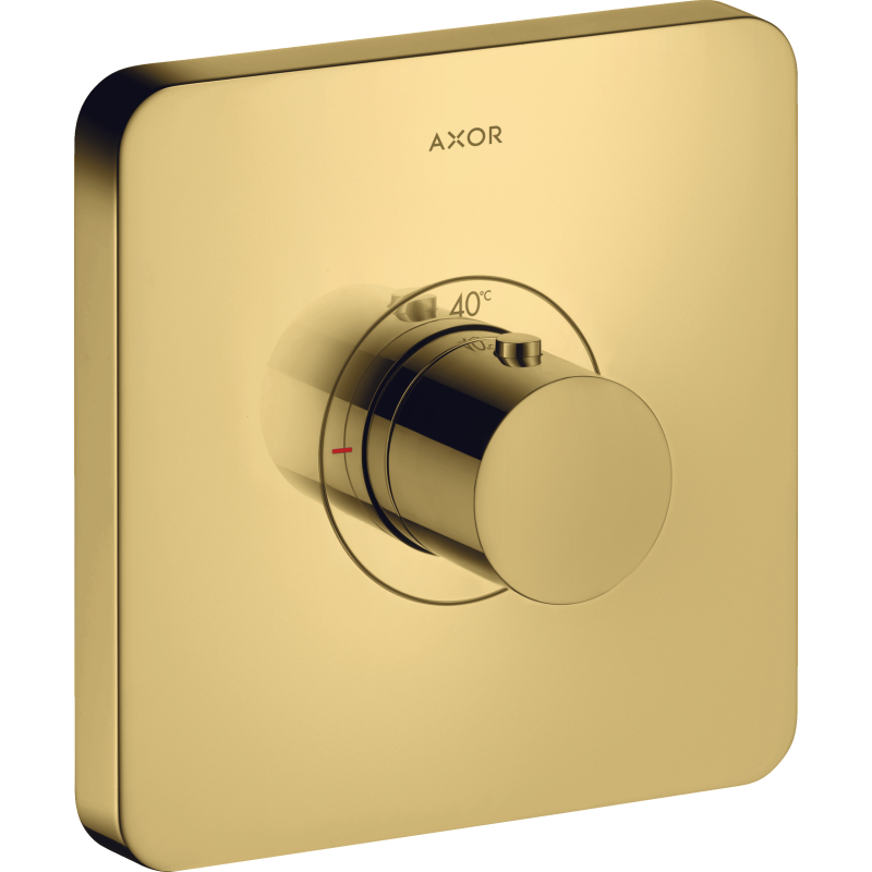 Bateria termostatyczna HighFlow, softsquare, podtynkowa Złoty Optyczny Polerowany ShowerSelect AXOR 36711990