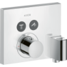 Bateria termo. do 2 odbiorników ze zintegrowanym przyłączem i uchwytem, kwadratowa, podtynkowa Chrom ShowerSelect AXOR 36712000