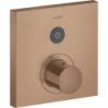 Bateria termostatyczna do 1 odbiornika, kwadratowa, podtynkowa Czerwony Złoty Szczotkowany ShowerSelect AXOR 36714310