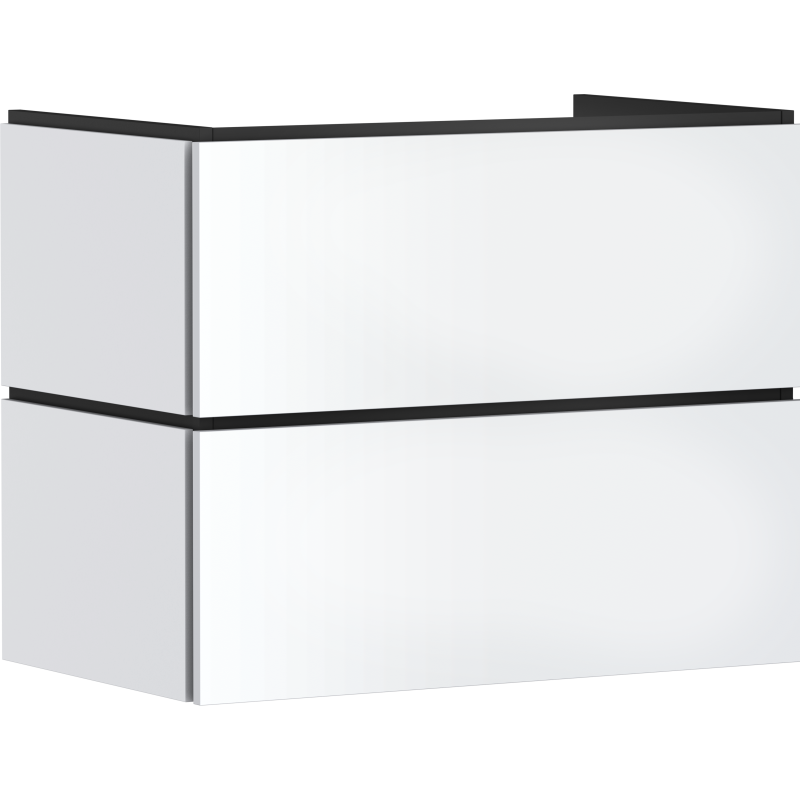 Szafka pod umywalkę wiszącą z 2 szufladami PushOpen 780/470 Biały Matowy Xilesa E HANSGROHE 54296700