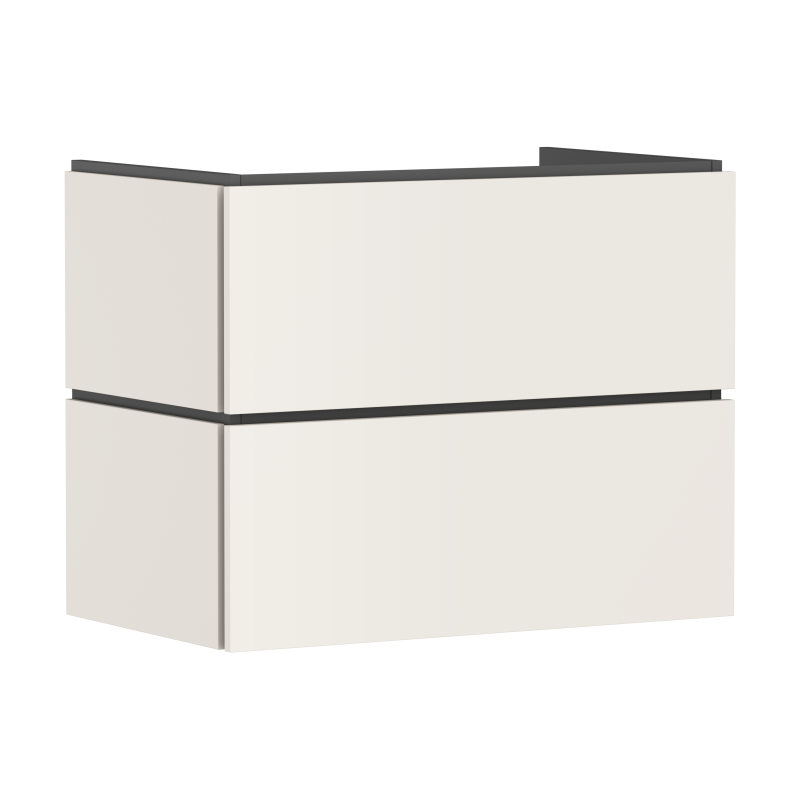 Szafka pod umywalkę wiszącą z 2 szufladami PushOpen 780/470 Piaskowy Beż Matowy Xilesa E HANSGROHE 54296780