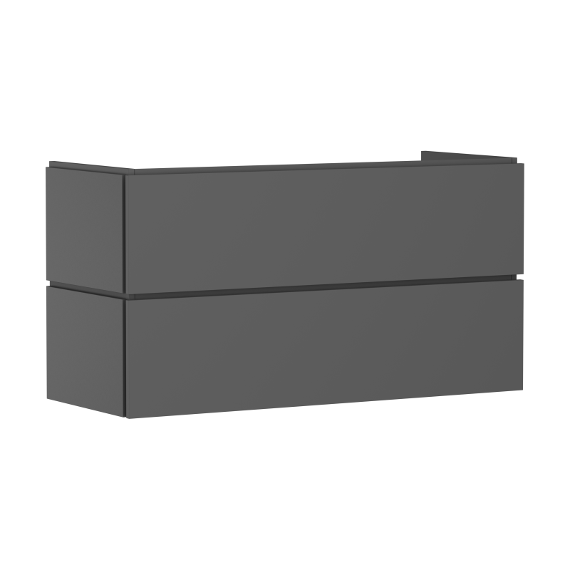 Szafka pod umywalkę wiszącą z 2 szufladami PushOpen 1180/470 Szary Łupek Matowy Xilesa E HANSGROHE 54298760