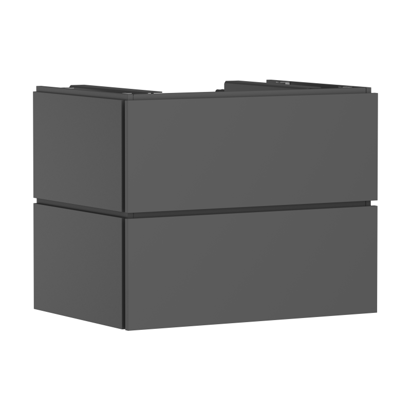 Szafka pod szlifowaną umywalkę wpuszczaną w blat/nablatową z 2 szufladami 780/550 Szary Łupek Matowy Xilesa E HANSGROHE 54299760