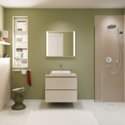 Szafka pod umywalkę wpuszczaną w blat/nablatową z 2 szufladami 780/550 Piaskowy Beż Matowy Xilesa E HANSGROHE 54299780