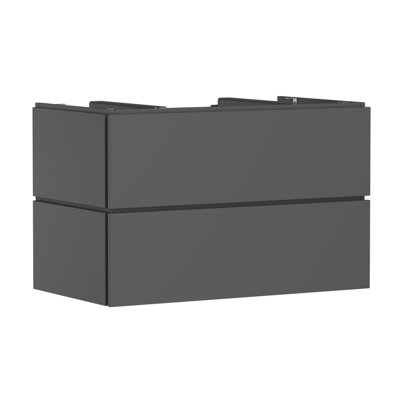 Szafka pod szlifowaną umywalkę wpuszczaną w blat/nablatową z 2 szufladami 980/550 Szary Łupek Matowy Xilesa E HANSGROHE 54301760