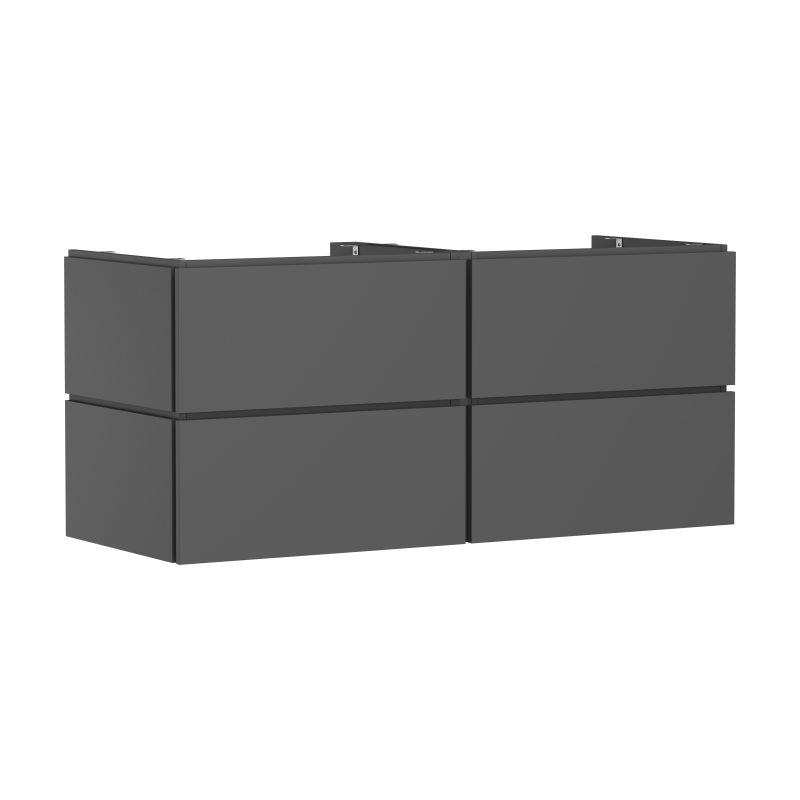 Szafka pod umywalkę wpuszczaną w blat/nablatową z 4 szufladami 1375/550 Szary Łupek Matowy Xilesa E HANSGROHE 54305760