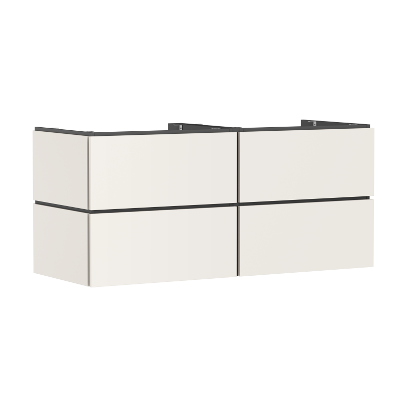 Szafka pod umywalkę wpuszczaną w blat/nablatową z 4 szufladami 1375/550 Piaskowy Beż Matowy Xilesa E HANSGROHE 54305780
