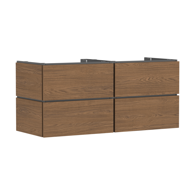 Szafka pod szlifowaną umywalkę wpuszczaną w blat/nablatową z 4 szufladami PushOpen 1375/550 null Xilesa E HANSGROHE 54306550