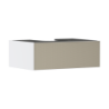 Szafka pod szlifowaną umywalkę wpuszczaną w blat/nablatową z 1 szufladą 780/550, Biały Matowy Xevolos E HANSGROHE 54310390