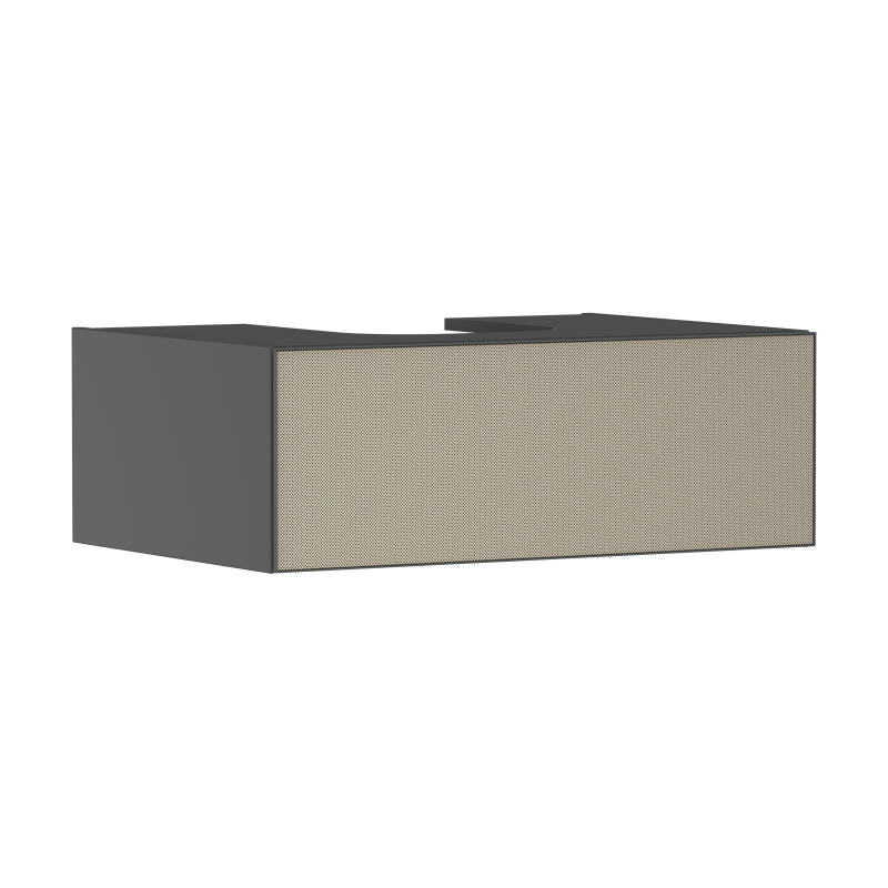 Szafka pod szlifowaną umywalkę wpuszczaną w blat/nablatową z 1 szufladą 780/550, Szary Łupek Matowy Xevolos E HANSGROHE 54312390