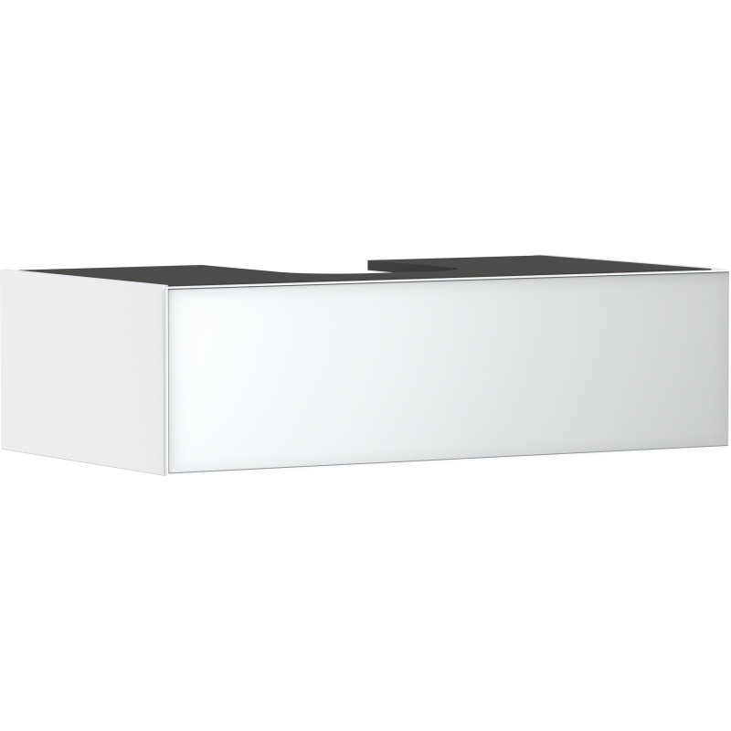 Szafka pod szlifowaną umywalkę wpuszczaną w blat/nablatową z 1 szufladą 980/550, Biały Matowy Xevolos E HANSGROHE 54313320