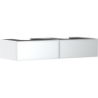 Szafka pod 2 szlifowane umywalki wpuszczane w blat/nablatowe z 2 szufladami 1370/550, Biały Matowy Xevolos E HANSGROHE 54316320