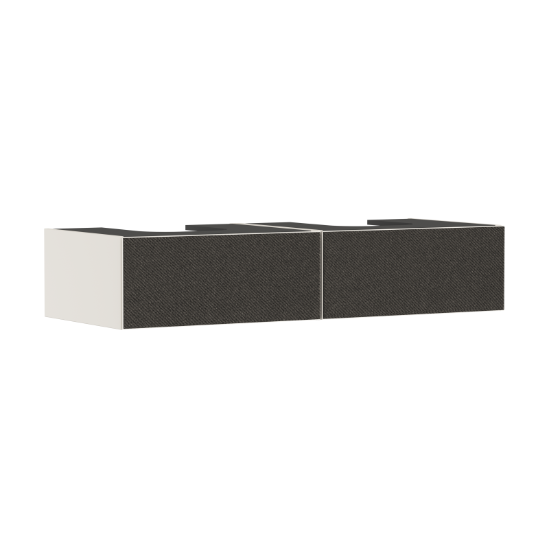 Szafka pod umywalki wpuszczane w blat/nablatowe z 2 szufladami 1370/550, Piaskowy Beż Matowy Xevolos E HANSGROHE 54317660