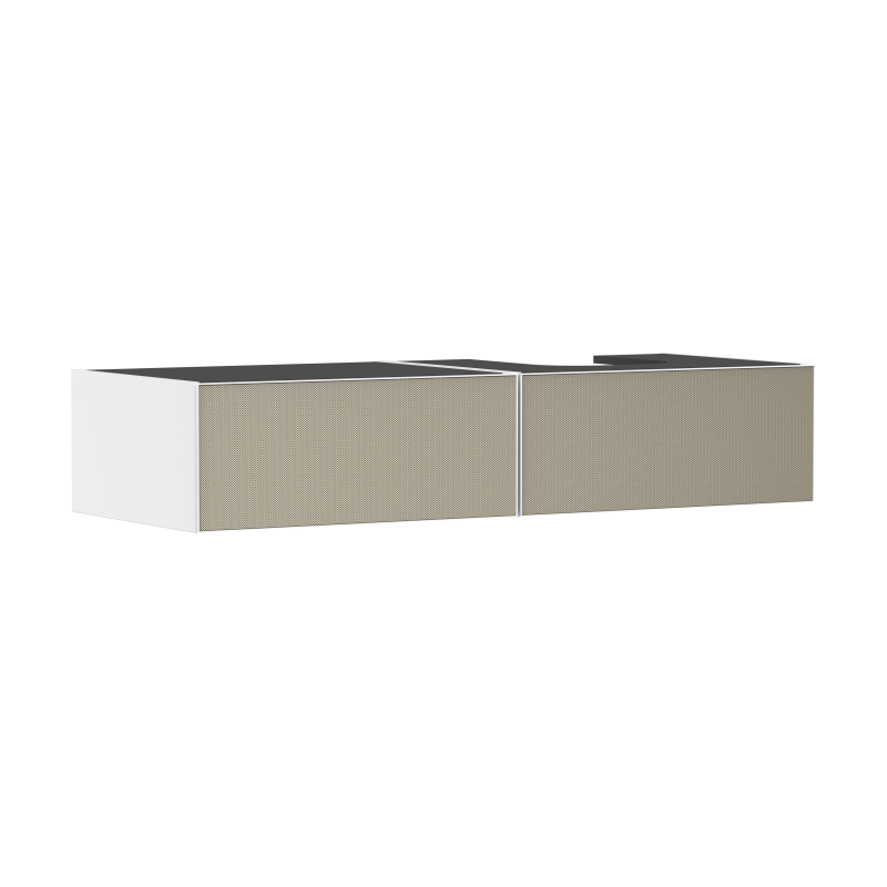 Szafka pod umywalkę wpuszczaną/nablatową po prawej stronie z 2 szufladami 1370/550, Biały Matowy Xevolos E HANSGROHE 54322390
