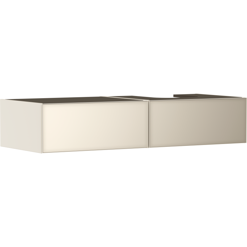 Szafka pod umyw wpuszczaną/nablatową po prawej stronie z 2 szufladami 1370/550, Piaskowy Beż Matowy Xevolos E HANSGROHE 54323790