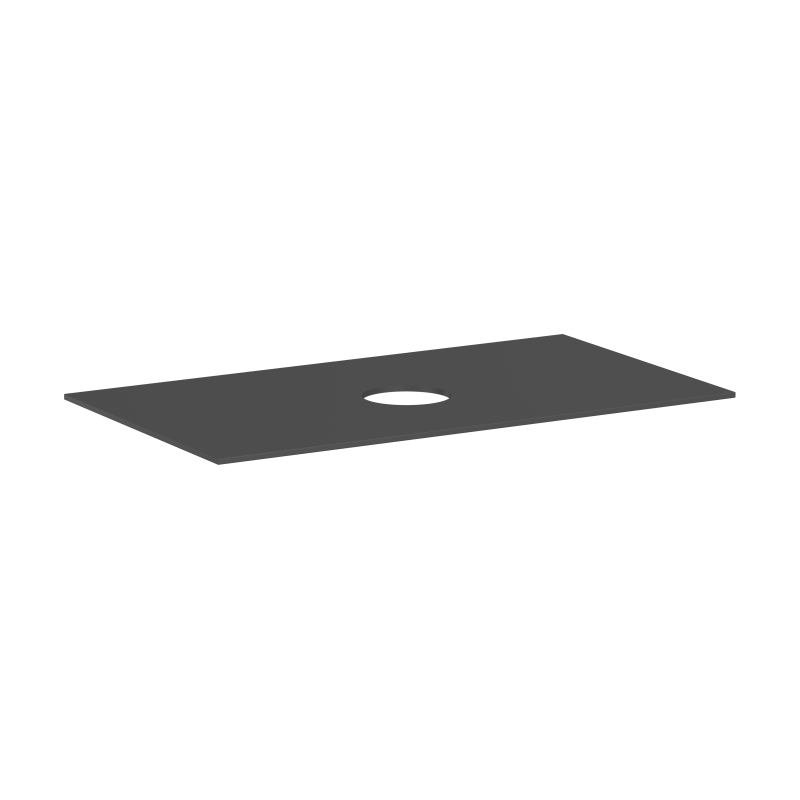 Blat 980/550 z wycięciem na środku pod umywalkę nablatową bez otworu na baterię Szary Łupek Matowy Xevolos E HANSGROHE 54329760