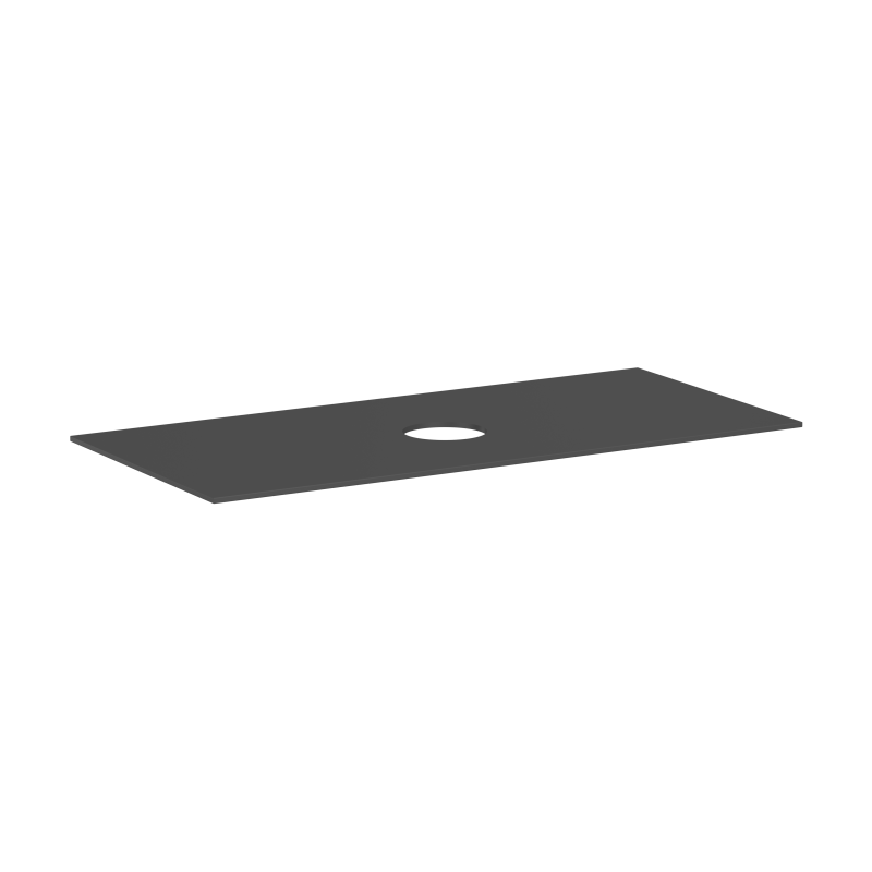 Blat 1180/550 z wycięciem na środku pod umywalkę nablatową bez otworu na baterię Szary Łupek Matowy Xevolos E HANSGROHE 54330760