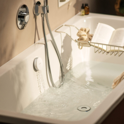 Element zewnętrzny do syfonu wannowego z napełnianiem przez przelew Exafill HANSGROHE 58119000