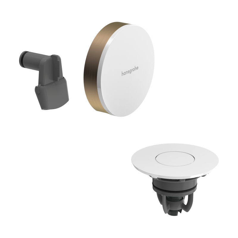 Element zewnętrzny do syfonu wannowego z napełnianiem przez przelew Exafill HANSGROHE 58119140