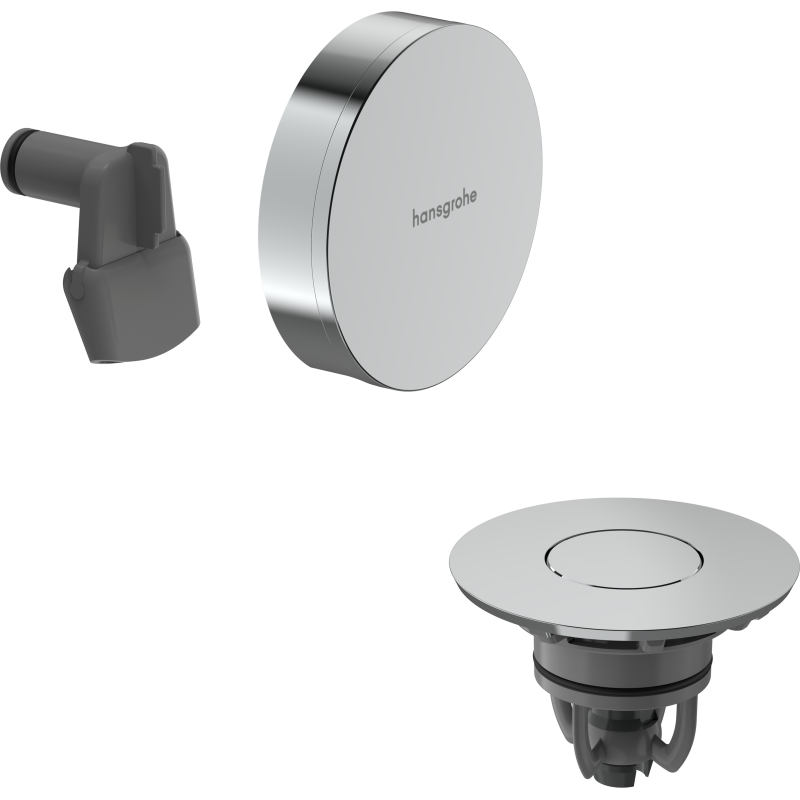 Element zewnętrzny do syfonu wannowego z napełnianiem przez przelew, chrom Exafill HANSGROHE 58131000