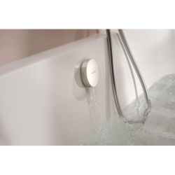 Element zewnętrzny do syfonu wannowego z napełnianiem przez przelew, chrom Exafill HANSGROHE 58131000