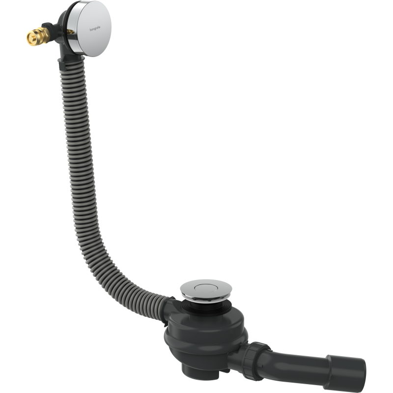 Kompletny syfon wannowy z przelewem Chrom Flexaplus HANSGROHE 58154000