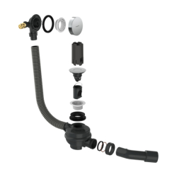 Element zewnętrzny do syfonu wannowego z przelewem Flexaplus HANSGROHE 58187700