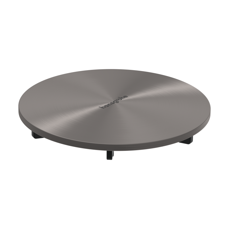 Element zewnętrzny syfonu do brodzika prysznicowego Czarny Chrom Szczotkowany RainDrain Staro HANSGROHE 60058340