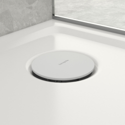 Element zewnętrzny syfonu do brodzika prysznicowego Biały Matowy RainDrain Staro HANSGROHE 60058700
