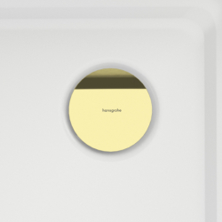 Element zewnętrzny syfonu do brodzika prysznicowego Złoty Optyczny Polerowany RainDrain Staro HANSGROHE 60058990